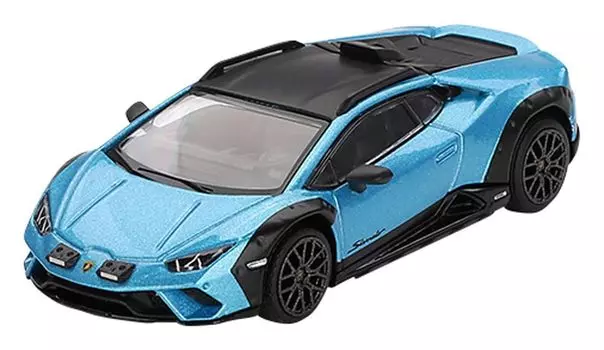 MINI GT Lamborghini Huracan Stellato Blu Aegir Изделие, выполненное вручную, масштаб 1/64 (синий) (Левый привод)