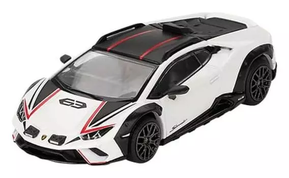 MINI GT MiJo Exclusives Lamborghini Huracan Stellato Bianco Asopo White Готовый продукт 1/64 (Левая ручка)