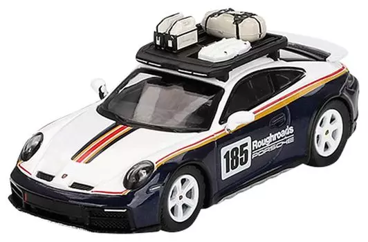 MINI GT Porsche 911 Dakar Rally Design Package Синий Металлик Готовый продукт 1/64 Белый/Гентиан (Правая ручка)