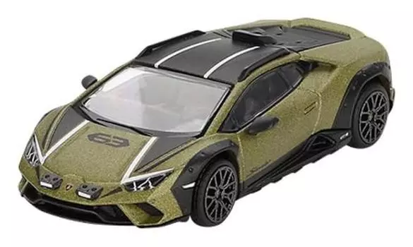 MINI GT x MiJo Exclusives 164 Lamborghini Huracan Sterrato Verde Gea Матовый (Матовый зеленый) Левостороннее управление Готовое изделие