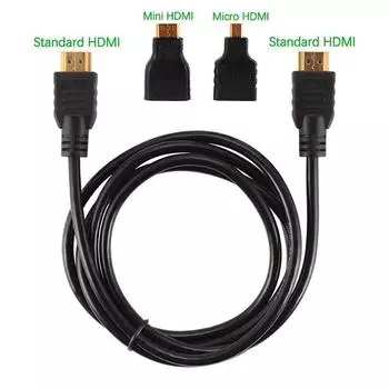 Мини-адаптер HDTV, соединительный кабель Micro HDTV 3 в 1, 1 м, 1,5 метра, высокое качество HD, совместимый с PS3, HDTV, DVD, XBOX 1m