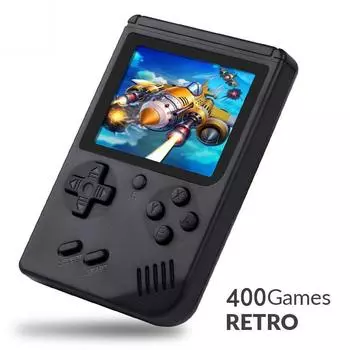 Мини-игра в стиле ретро, портативная игровая консоль, встроенная 400 игровая коробка, классический ретро-геймпад, подарок для детей, детские игрушки