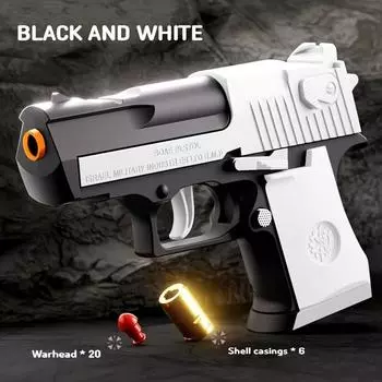 Мини-игрушечный пистолет Desert Eagle GX4 Pocket Toy Gun, учебный пистолет для метания пуль с непрерывной стрельбой, гранатомет с мягкими пулями, пистолет BlowBack Airsoft Small Pistol