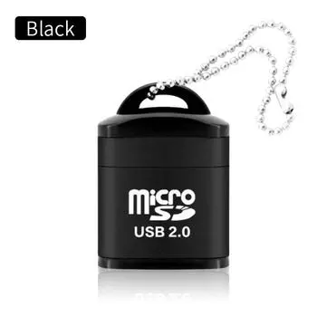 Мини-кардридер Micro SD Card USB 2.0 480 Мбит/с высокоскоростная память Tf для мобильного телефона красный