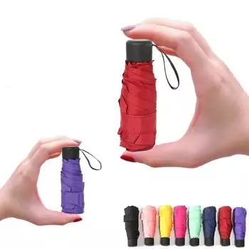 Мини карманный зонт для женщин, УФ-зонтики, маленькие зонтики 180 г, для женщин и женщин, водонепроницаемый, для мужчин, солнцезащитный зонтик, удобный для девочек, дорожный Parapluie Kid розы красного