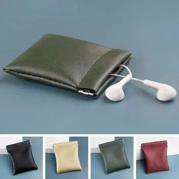 Мини-кошелек для монет, твердый держатель для кредитных карт, кошелек, сумка для денег, унисекс
