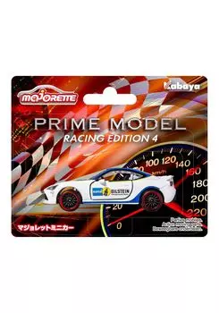 Мини-машинка Kabaya Majorette Prime Model Racing Edition 4, полный комплект, 5 деталей, конфеты, игрушка/жвачка