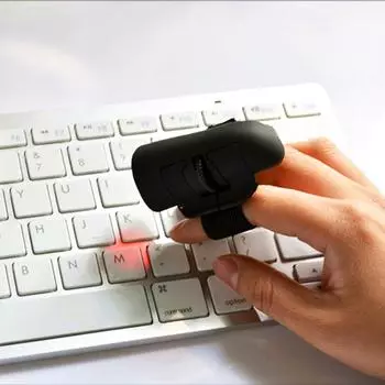 Мини-мышь с кольцом для пальца 2,4 ГГц USB оптическая беспроводная мышь для пальцев для ноутбука, настольного компьютера, игровой мыши, телефонов/планшетов фиолетовый
