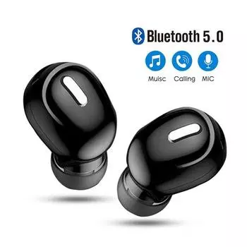 Мини-наушники-вкладыши Bluetooth 5.0, Hi-Fi наушники, беспроводная гарнитура, стереонаушники с микрофоном