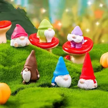 Мини-пасхальная фигурка гномов, кукла-гном, грибной микропейзаж, модель кукольного домика, украшение интерьера автомобиля, украшение для домашнего рабочего стола