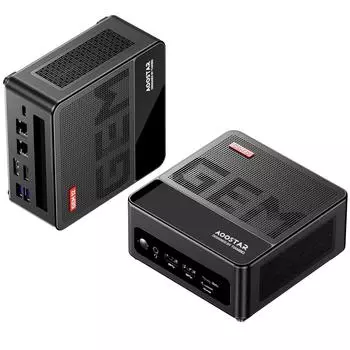Мини-ПК AOOSTAR Windows 11PRO 32 ГБ DRR5 RAM 1T SSD Мини-настольный компьютер AMD Ryzen™ 7 8845HS EU Plug чёрный