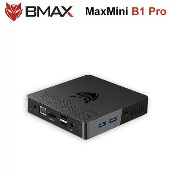 Мини-ПК BMAX B1PRO Windows 11 Pro 8 ГБ ОЗУ 128 ГБ ПЗУ N4000 настольный микро компьютер двухдиапазонный мини-ПК с Wi-Fi