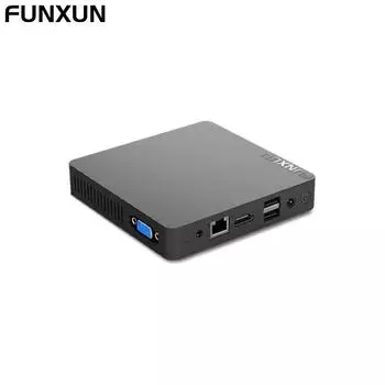 Мини-ПК Windows 10 Pro Мини-компьютер 6 ГБ ОЗУ Настольный компьютер Intel N3350 Dual WiFi Двухэкранный дисплей Поддержка 4K USB 3.0 Gigabit Ethernet HDMI VGA 6GB-64GB eMMC SSD