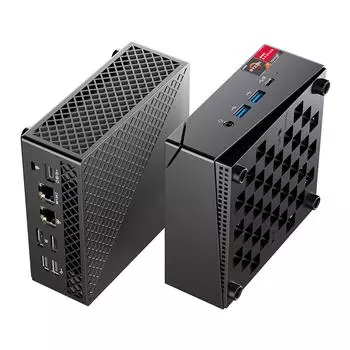 Мини-ПК Windows 11 32 ГБ DRR4 RAM 1 ТБ SSD Мини-настольный компьютер Процессор AMD Ryzen7 5700U 8 ядер 16 8&256GB UK Plug чёрный