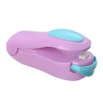 Mini Plastic Bag Sealing Machine Hand Pressed Food Vacuum Sealer Kitchen Tools - фиолетовый