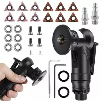 Mini Pneumatic Chamfering Machine 30000 RPM Handheld Air Beveling Machine Trimming Machine 45° Mini Chamfering Machine Air Tools