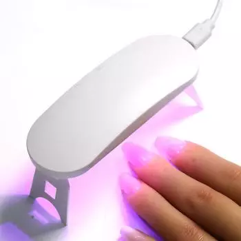 Мини-портативная лампа для ногтей Usb УФ-светодиодная лампа Лампа для сушки гель-лака Профессиональные аксессуары и инструменты для дизайна ногтей USB белый
