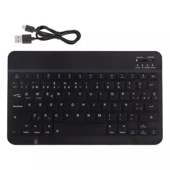Мини портативная беспроводная Bluetooth 3.0 испанская клавиатура тачпад для IOSAndroid