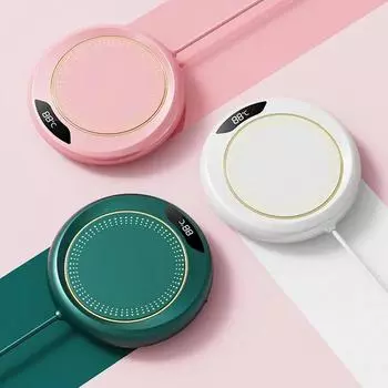 Мини Портативный 55 градусов USB Подогреватель Чашек Кофе Кружка Подставка Подогреватель Умная Термостатическая Электрическая Плита Молоко Чай Вода Грелка Подогреватель розовый