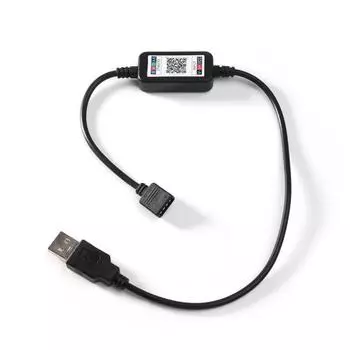 Мини-приложение постоянного тока 5–24 В, Bluetooth-совместимый телефонный кабель, USB-контроллер для светодиодной ленты RGB чёрный