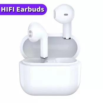 Mini Pro TWS Беспроводные наушники Спортивная гарнитура Bluetooth Наушники с шумоподавлением для iPhone Android белый