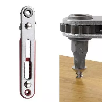 Mini Ratchet Wrench Screwdriver 1/4 Inch Drive Socket Hex Screwdriver Bit Dual-Drive Head Ratchet Wrench Tool With Two Heads