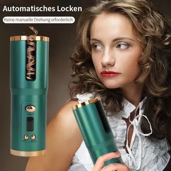 Mini Rechargeable Wireless Automatic Curling Iron - Portable, Electric, Hair-Safe Rotating Hairdressing Tool Curling Iron 008 белый