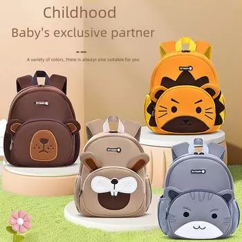 Мини-рюкзак с рисунком из мультфильма «Sesame Baby» для мальчиков детского сада в возрасте от 1 до 5 лет Backpack Rabbit Small хаки