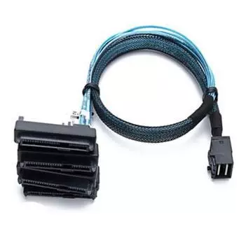 Mini sas HD SFF-8643 internal connector for SFF-8482 connectors with 29 pins and 15pin sas port