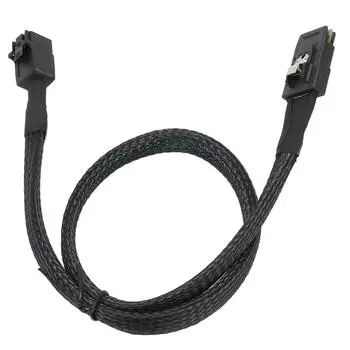 Mini SAS SFF 8643 - 8087 HD Скорость передачи данных 12 Гбит/с Низкие потери Гибкий внутренний Mini SAS кабель 50cm / 19.69in