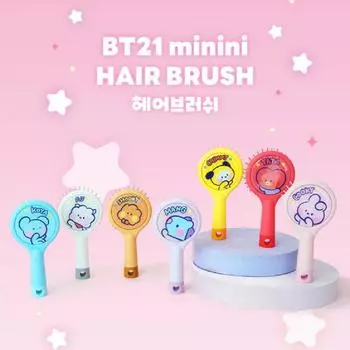 Мини-щетка для волос BT21