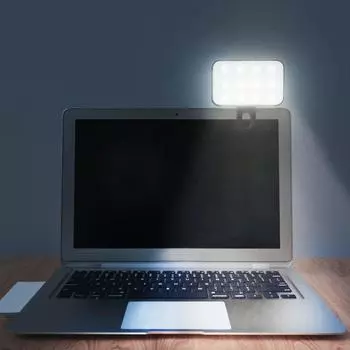 Mini Selfie Fill Light Rechargeable 3 Modes Adjustable Brightness Clip On For Mobile Phone Computer Portable Fill Light