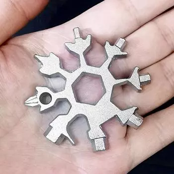 Мини-шестигранный ключ Snowflake, набор шестигранных отверток, портативный набор инструментов Snowflake 18 в 1 Snowflake Wrench