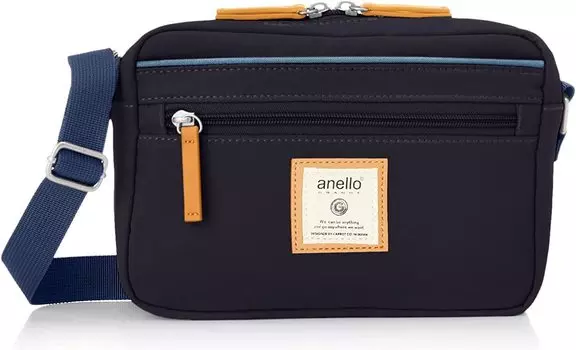Mini Shoulder Bag Multiple Storage CINNAMON GTM0333Z Navy [Anello Grande]