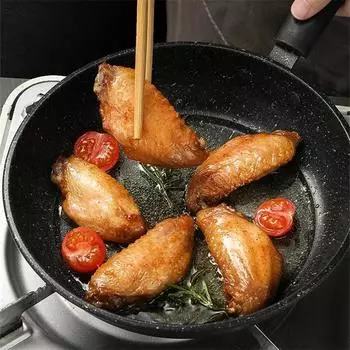 Мини-сковорода для жарки яиц с утолщенным плоским дном, без покрытия, с антипригарным покрытием, чугунная сковорода для блинов, каменные кастрюли для приготовления говяжьего стейка Maifan