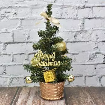 Mini Small Christmas Tree Package Tabletop Ornaments Christmas Ornaments