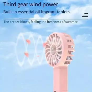 Mini Small Fan Usb Charging Desktop Student Dormitory Office Portable Plantain Small Fan For Summer Gift зелёный