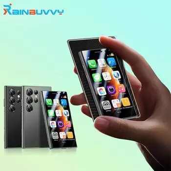 Мини-смартфон SOYES S23 Pro 4G, 3,0 дюйма, Android 9,0, распознавание лиц, 1950 мАч, модный телефон с двумя SIM-картами 2GB 16GB чёрный