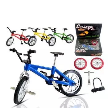 Мини-сплав BMX Finger Велосипед Модель Велосипед Вентиляторы Детские игрушки Подарочные украшения жёлтый
