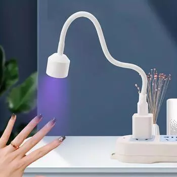 Мини-сушилка для ногтей USB УФ/светодиодная лампа для гелевых ногтей, регулируемая складная лампа для ногтей, удобная быстросохнущая сушилка для ногтей, маникюрный инструмент 5w белый