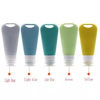 Mini Travel Bottles Set for Toiletries, Leakproof and TSA Approved Dispenser зелёный