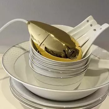 Мини-ультразвуковая посудомоечная машина USB-аккумуляторная стиральная машина кухонная посудомоечная машина серебряный