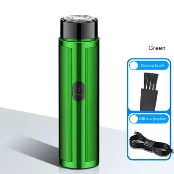 Мини-USB аккумуляторная электробритва, моющаяся бритва, микровибрационный мотор, защита от царапин, мужской триммер для бороды, бритвенный станок для путешествий, автомобиля, дома