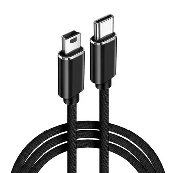mini usb-кабель C-miniB-терминал Тип C-штекер - miniB-штекер USB2.0-кабель Передача данных и синхронизация зарядки подходят для цифровых камер,