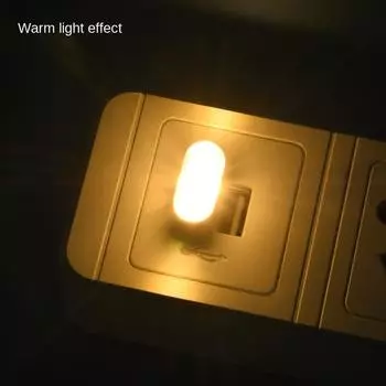 Мини USB-светильник LED USB-ночник для моделирования автомобиля, окружающий свет, неоновый свет для салона автомобиля, ювелирные изделия (5 видов цветов света) синий