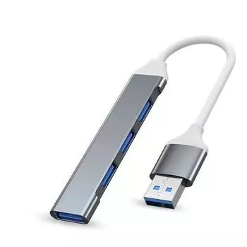 Mini USB Type C Hub 4Port адаптер USB3.1Multi Splitter 4in1 док-станция UltraSlim SuperSpeed алюминий для компьютера ноутбука ПК