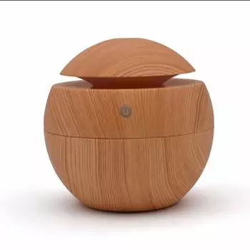 Mini USB Ultrasonic Cute Wood Grain for Offices and as Interior Decor [TPOS] Humidifier, Humidifier, Tabletop, Powered, Type, (Natural) Bedrooms,