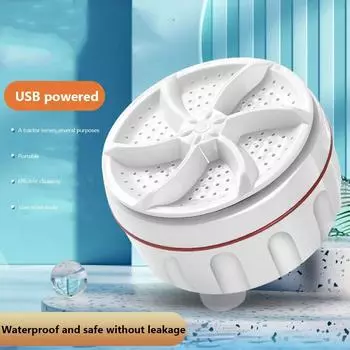 Мини стиральная машина USB двухсторонняя вращающаяся турбина портативная стиральная машина для носков нижнего белья для путешествий домой командировки