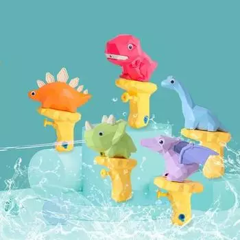 Мини-водяной пистолет с героями мультфильмов, детская игрушка, распылитель воды в виде динозавра, летний открытый пляжный бассейн, водные игрушки для детей