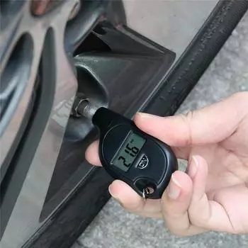 Мини ЖК-цифровой манометр для шин TPMS инструменты автомобиль велосипед мотор тестер давления в шинах адаптер для проверки давления воздуха чёрный